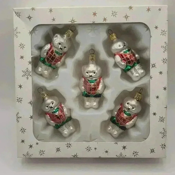 Vintage Norm Thompson Ornaments Blown Glass Made In Czech Republic - Picture 1 of 4